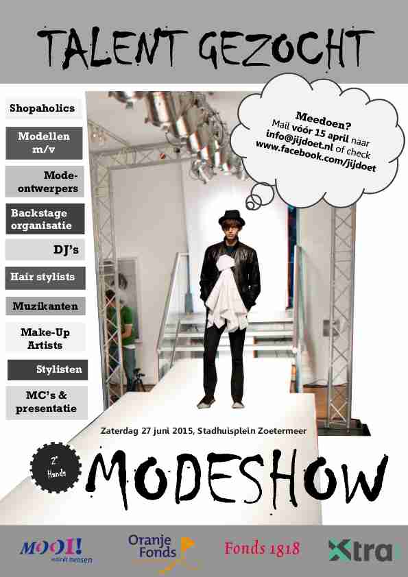 Poster Modeshow 26032015