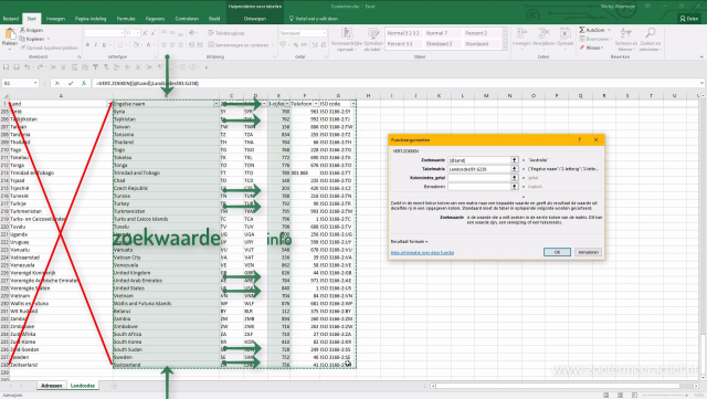 05 Excel Alternatief verticaal zoeken