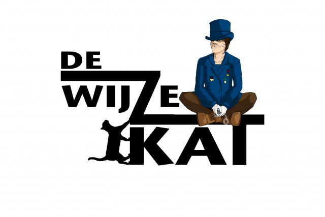 Wijze Kat Poster blanco