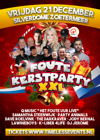 Flyer Foute Kerstparty XXL 21 december