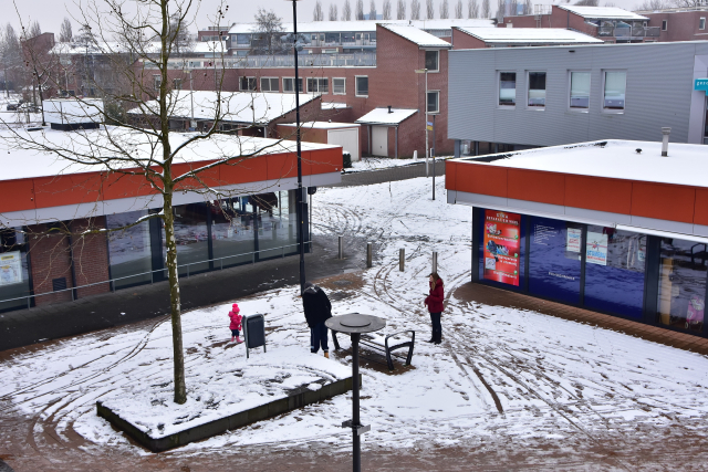 BW winkelcentrum sneeuw 1