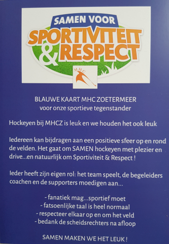 blauwe kaart MHCZ 1