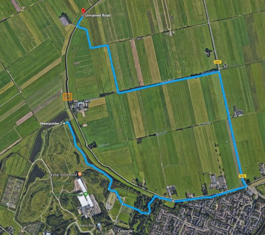 Omleiding fietsroute Inlaat Limietsloot