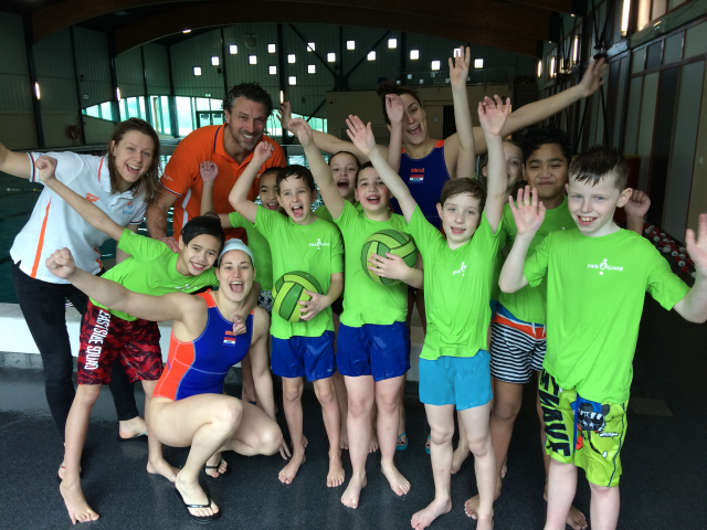 clinic van Nederlands waterpoloteam 1