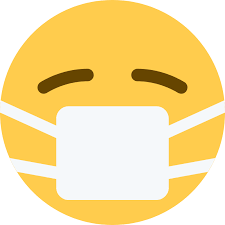 corona emoji mondkapje