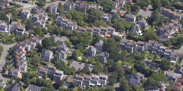 koepeltjeswoningen luchtfoto