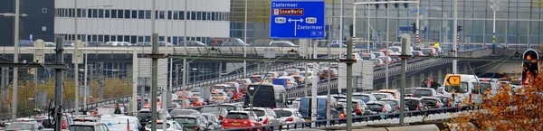 Ongeval enorme opstopping A12