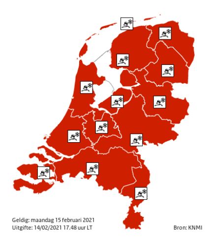 code rood ijzel