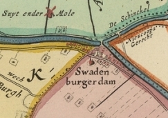 Historical map Zwammerdam the Netherlands