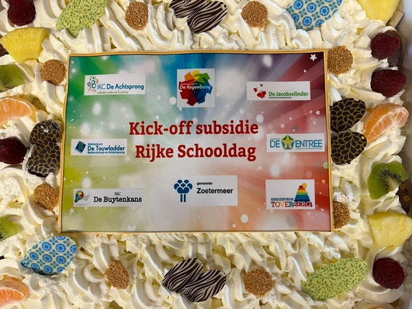 Rijke Schooldag subsidie taart