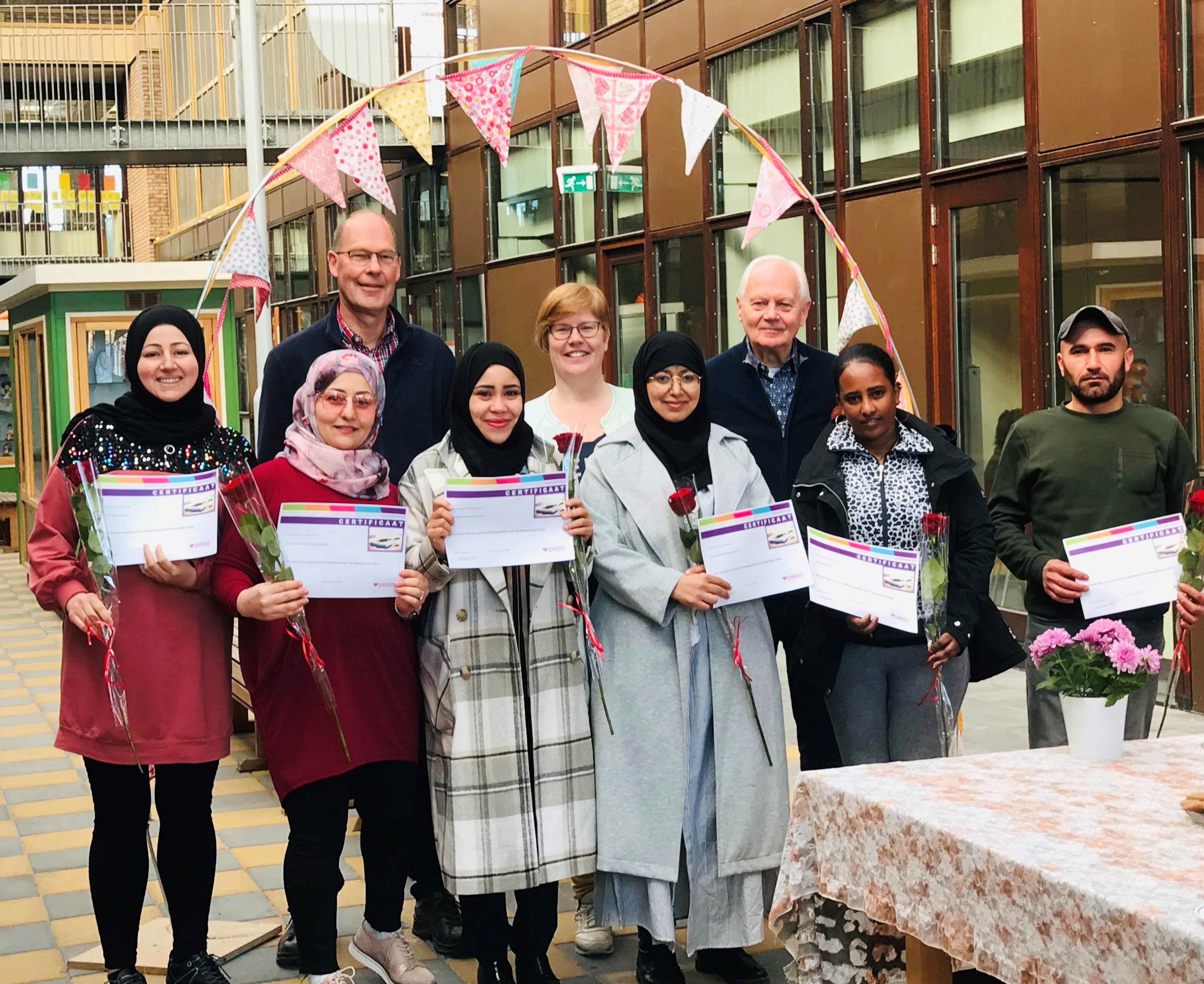 Certificaat voor deelnemers Opstap fotograaf Stichting Piëzo