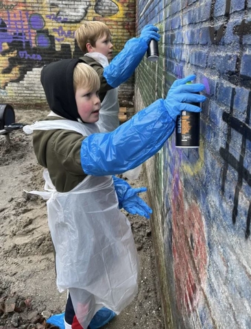 kinderen muur