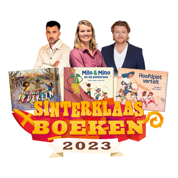 logo Sint met auteurs en boeken