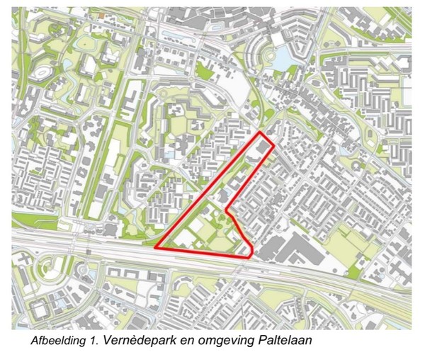 Vernèdepark en omgeving Paltelaan