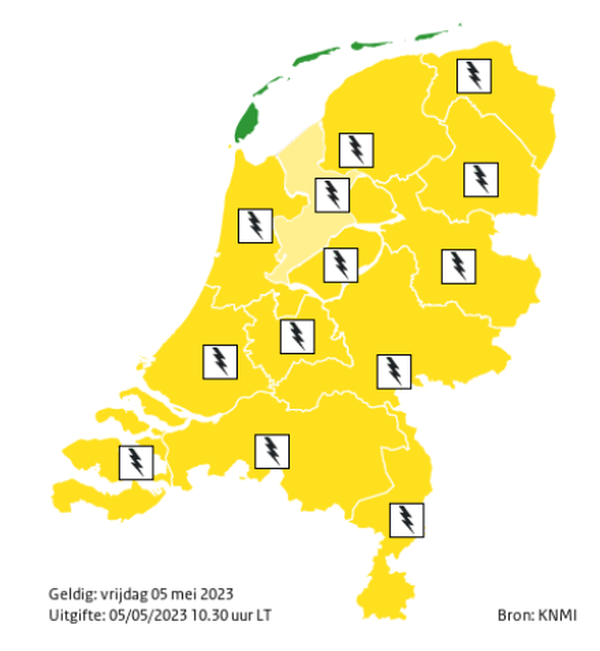 weeralarm 5 mei