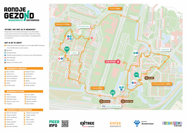 Rondje Gezond Driemanspolder en Meerzicht vanuit Entree