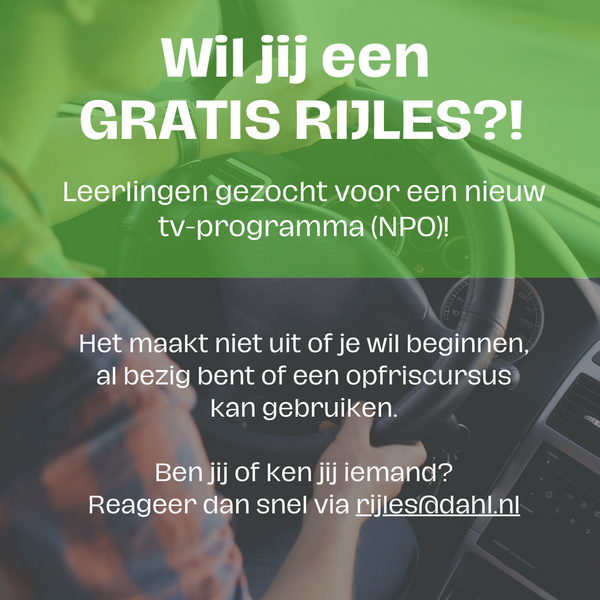 Wil jij een GRATIS RIJLES