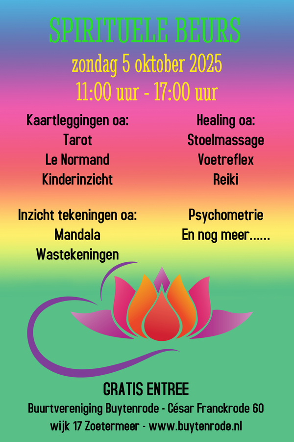 Flyer Spirituele beurs jpg 5 oktober 2025 