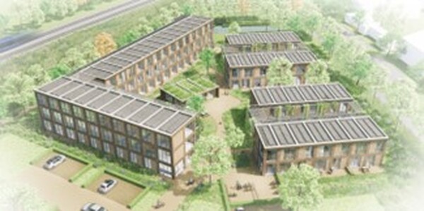 Artist impression flexwoningen Ontwerp SVP Architectuur en Stedenbouw