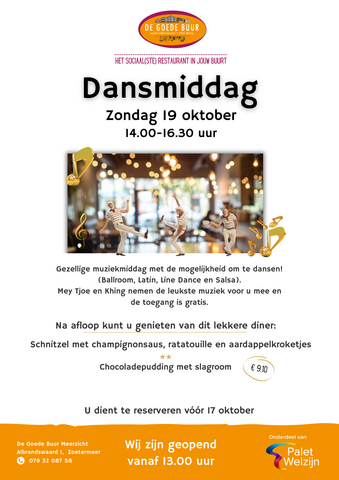 DGB Meerzicht Dansmiddag zondag 19 oktober 2025
