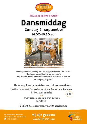 DGB Meerzicht Dansmiddag zondag 21 september 2025