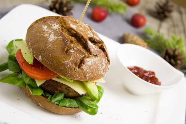 Groenteburgers Stockfoto