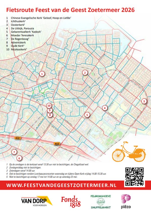 Feest van de geest 2026 fietsroute