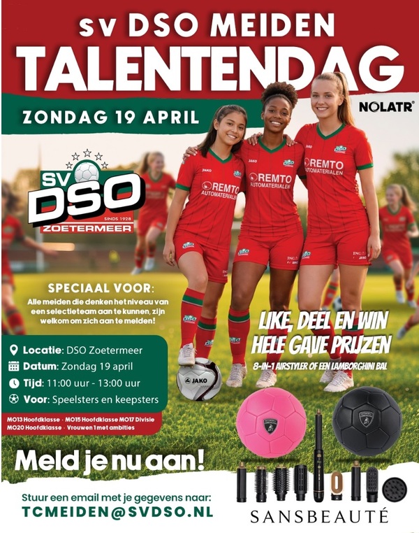 flyer meiden talentendag DSO 2026