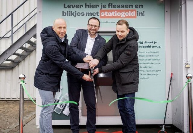 Opening 100ste statiegeld bulkmachine van Nederland