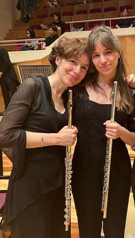 Fluitisten Hurel en Olech