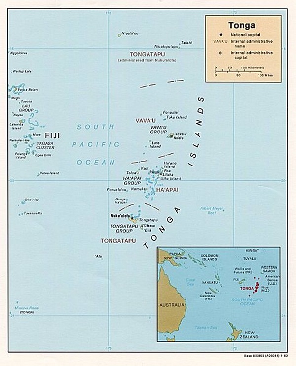 Tonga-kaart