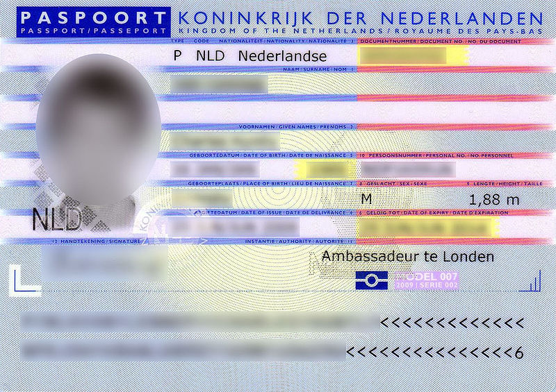 Nederlands-Paspoort-onleesbaar