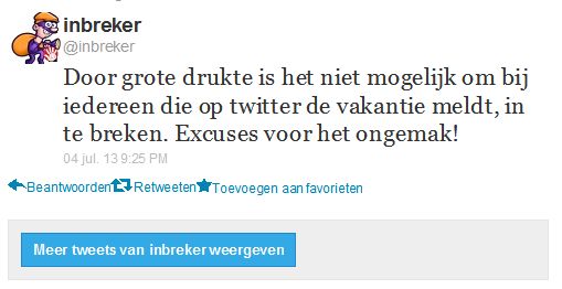 twitter inbreker